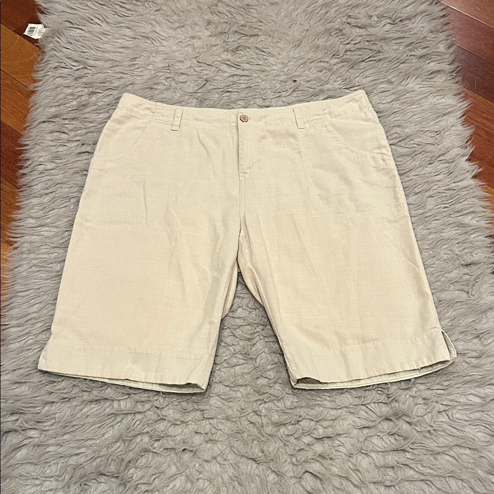 Royal Robbin’s‎ Women’s Cotton/ Organic Cotton Tan Bermuda Shorts